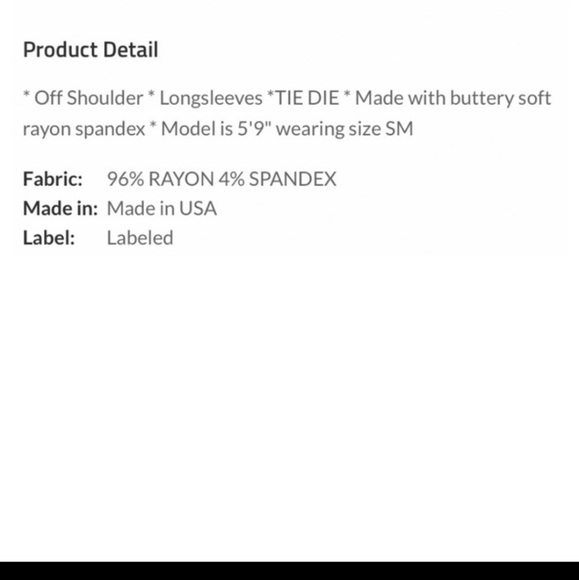 Sale Women's tiedye off shoulder top - Picture 12 of 12